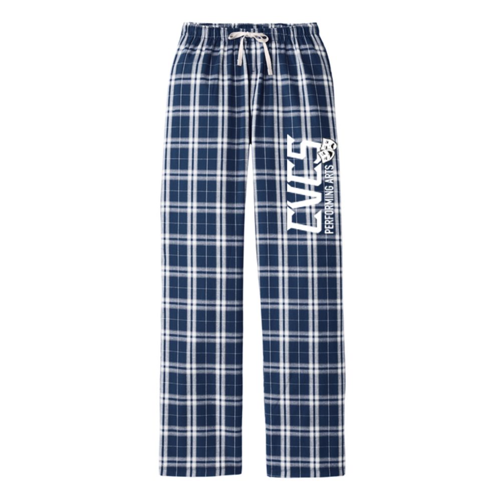 Women's Flannel Pants — Blue & White